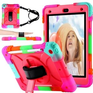 Colorful Tablet Case with Stand and Strap